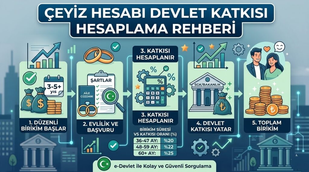 Çeyiz Hesabı Devlet Katkısı Hesaplama