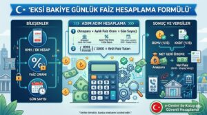 Eksi Bakiye Günlük Faiz Hesaplama Formülü