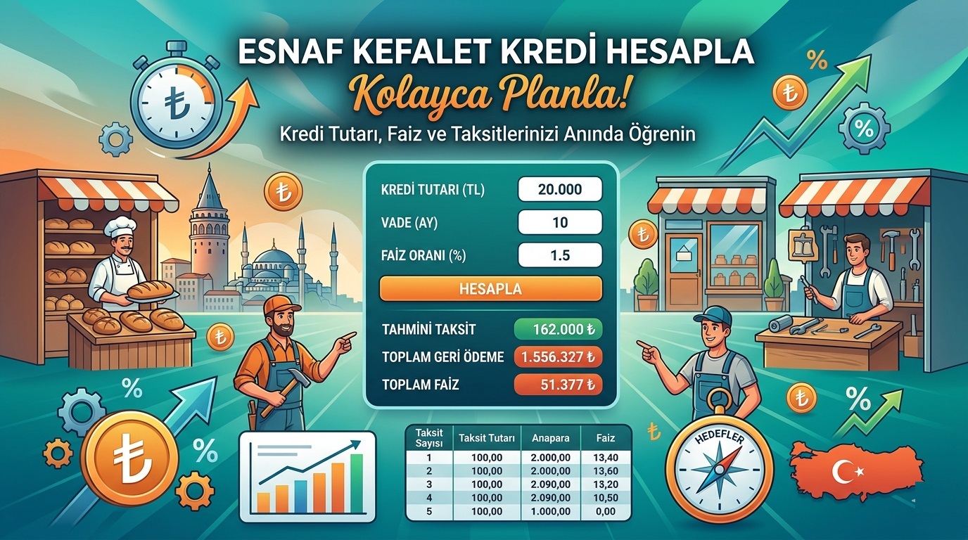Esnaf Kefalet Kredi Hesaplama