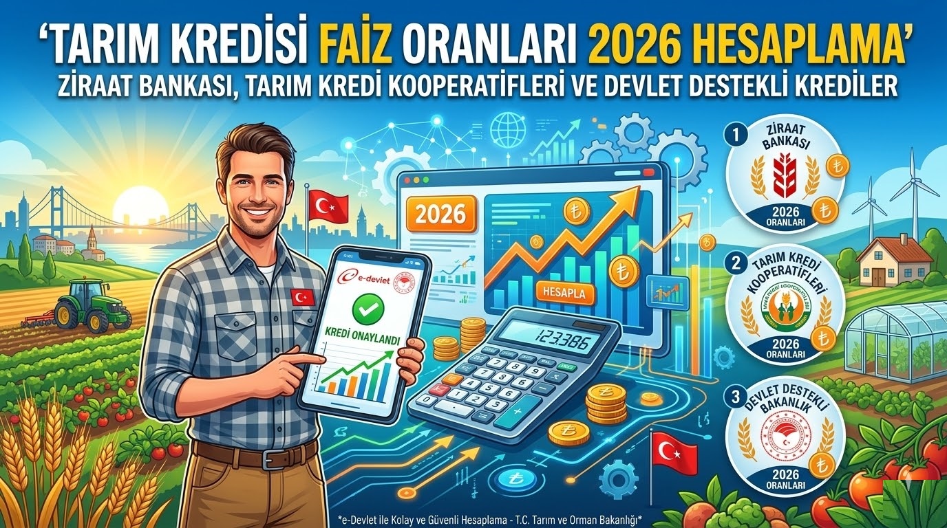 Tarım Kredisi Faiz Oranları 2026 Hesaplama