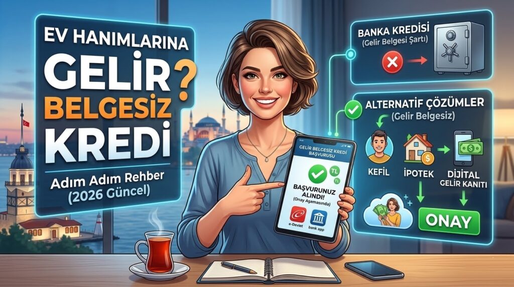 Ev Hanımlarına Gelir Belgesiz Kredi: Nakde Ulaşmanın En Pratik Yolları